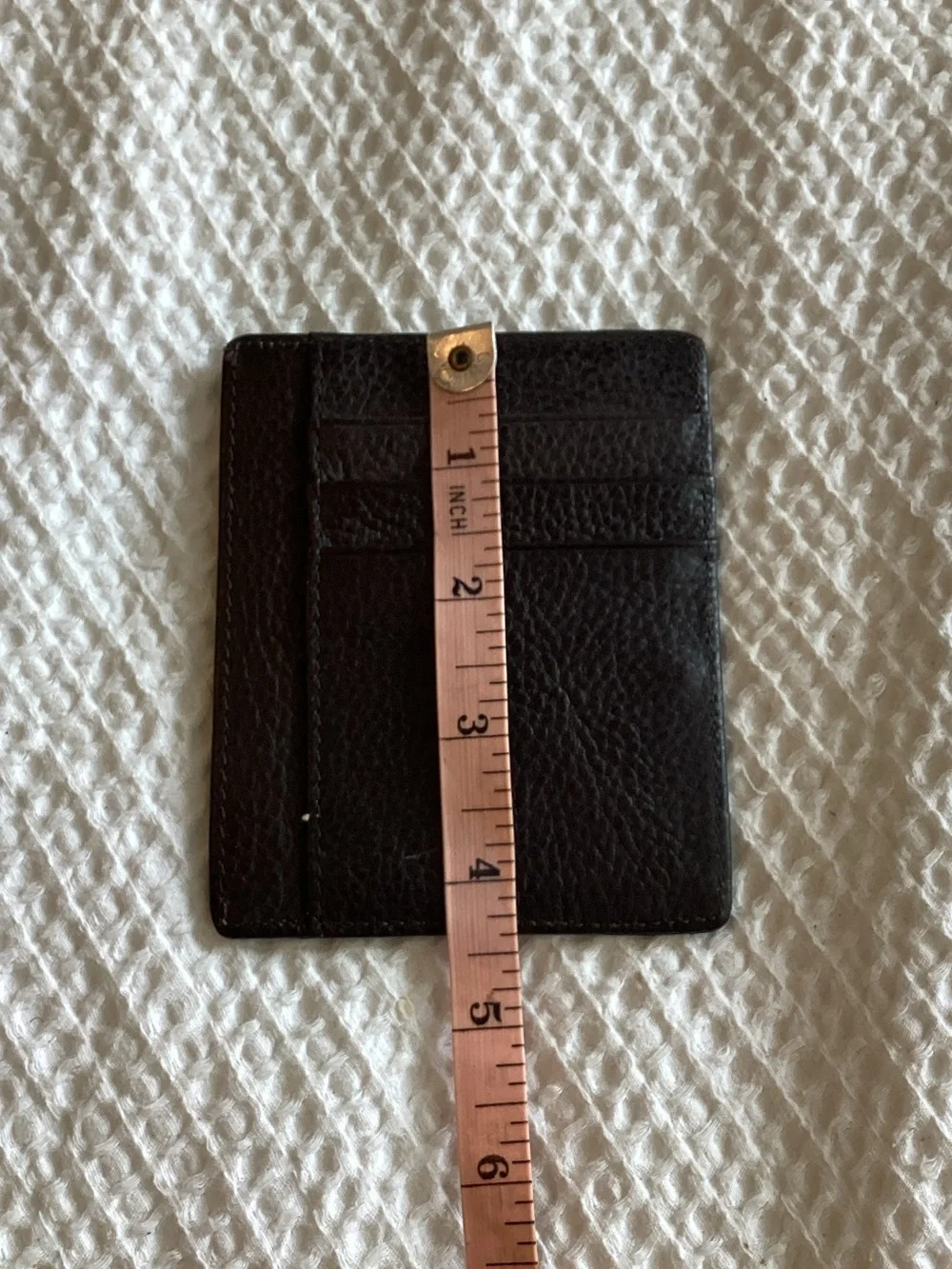 Men's Black Leather Card Holder Wallet - Minimalist Design